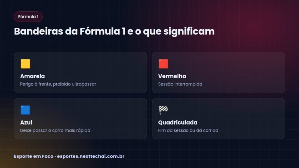 Bandeiras da Fórmula 1 e o que significam