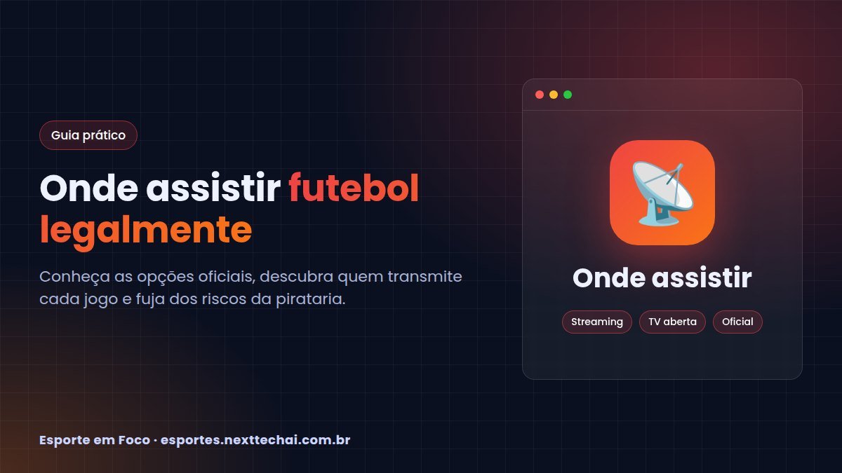 Onde assistir futebol legalmente: TV aberta, fechada e streaming