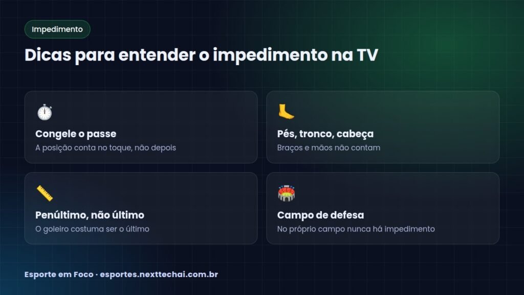 Dicas para entender o impedimento na TV