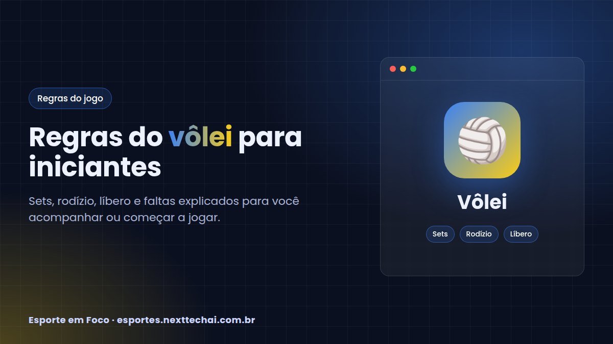 Regras do vôlei para iniciantes: pontos, sets e rodízio